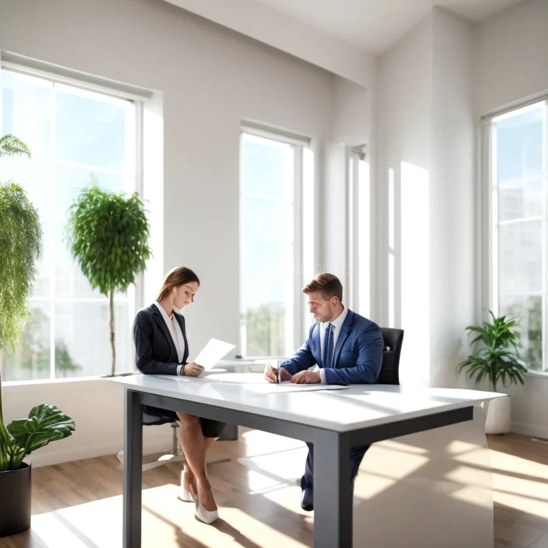 Legal documents on desk